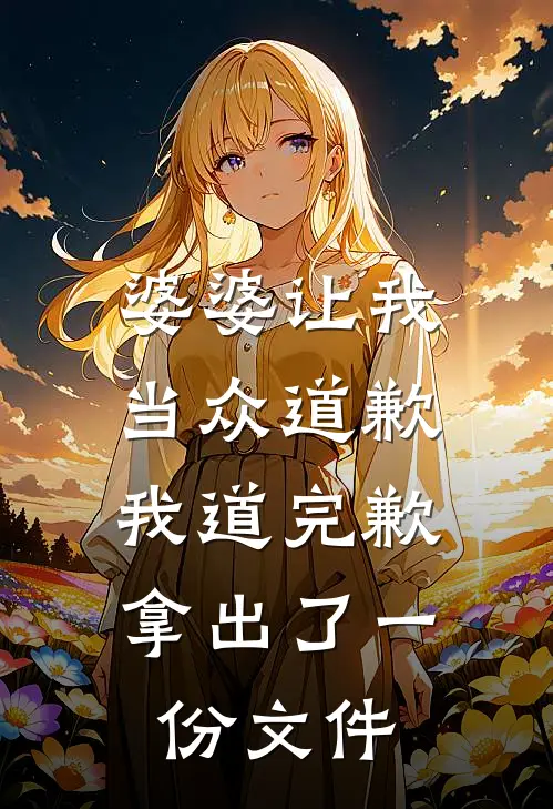 婆婆让我当众道歉，我道完歉拿出了一份文件