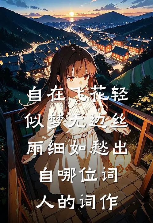 自在飞花轻似梦无边丝雨细如愁出自哪位词人的词作